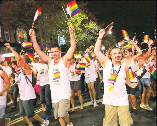 Roy Freeman (right) at last year's Mardi Gras