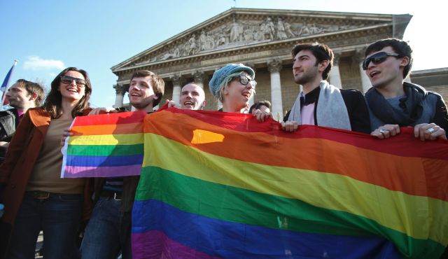 Same-sex marriage in France.